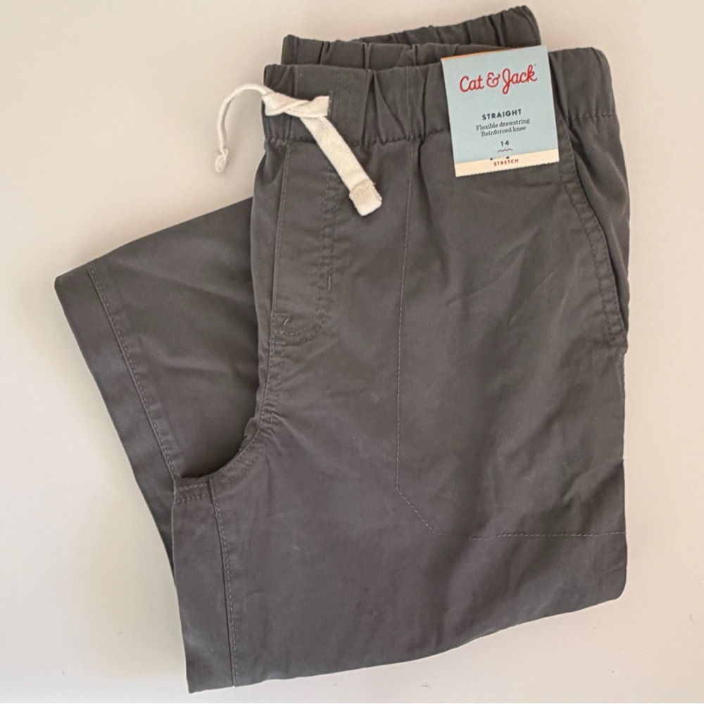 Cat & Jack Boy’s Gray Charcoal Pants Size 14 NWT
